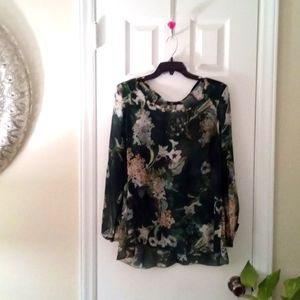 M Sheer Long Sleeve Top